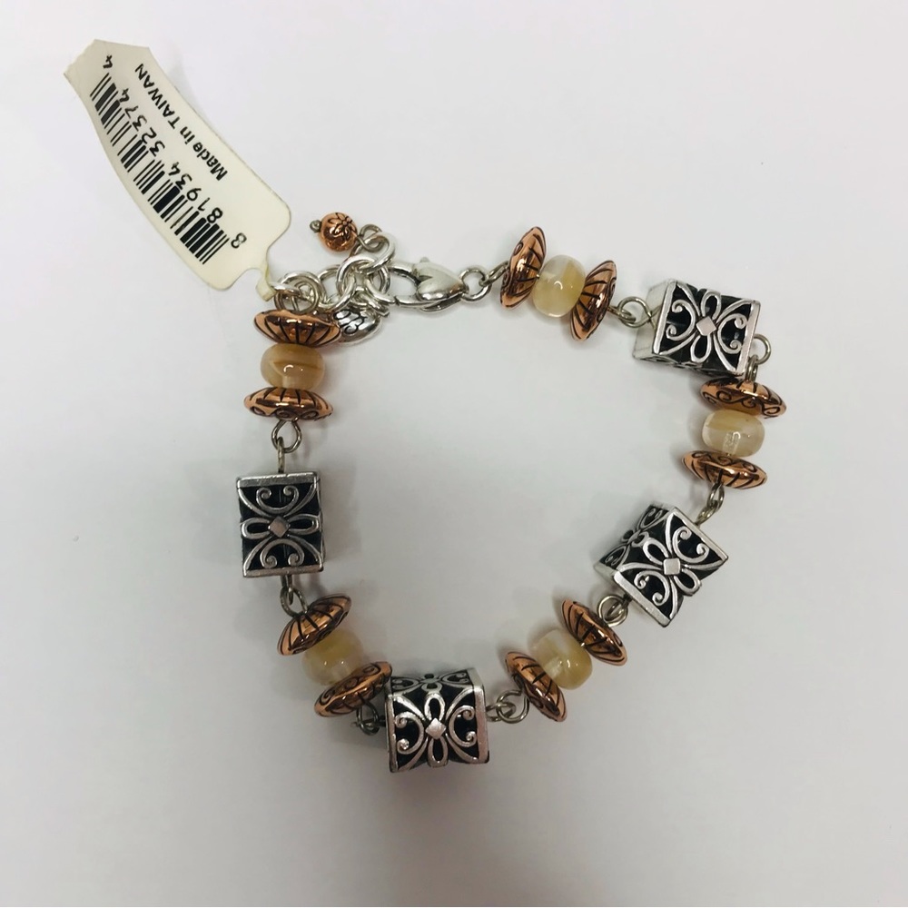 BRIGHTON Silver/Bronze Desert Sun Bracelet